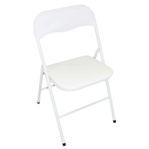 Sedia Pieghevole Salvaspazio in Acciaio,PVC cm 44x45x79 – SLIM