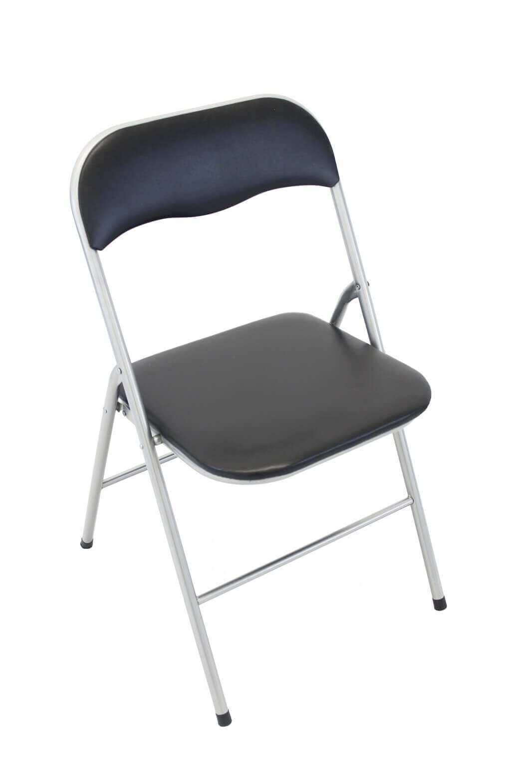 Sedia Pieghevole Salvaspazio in Acciaio,PVC cm 44x45x79 – SLIM