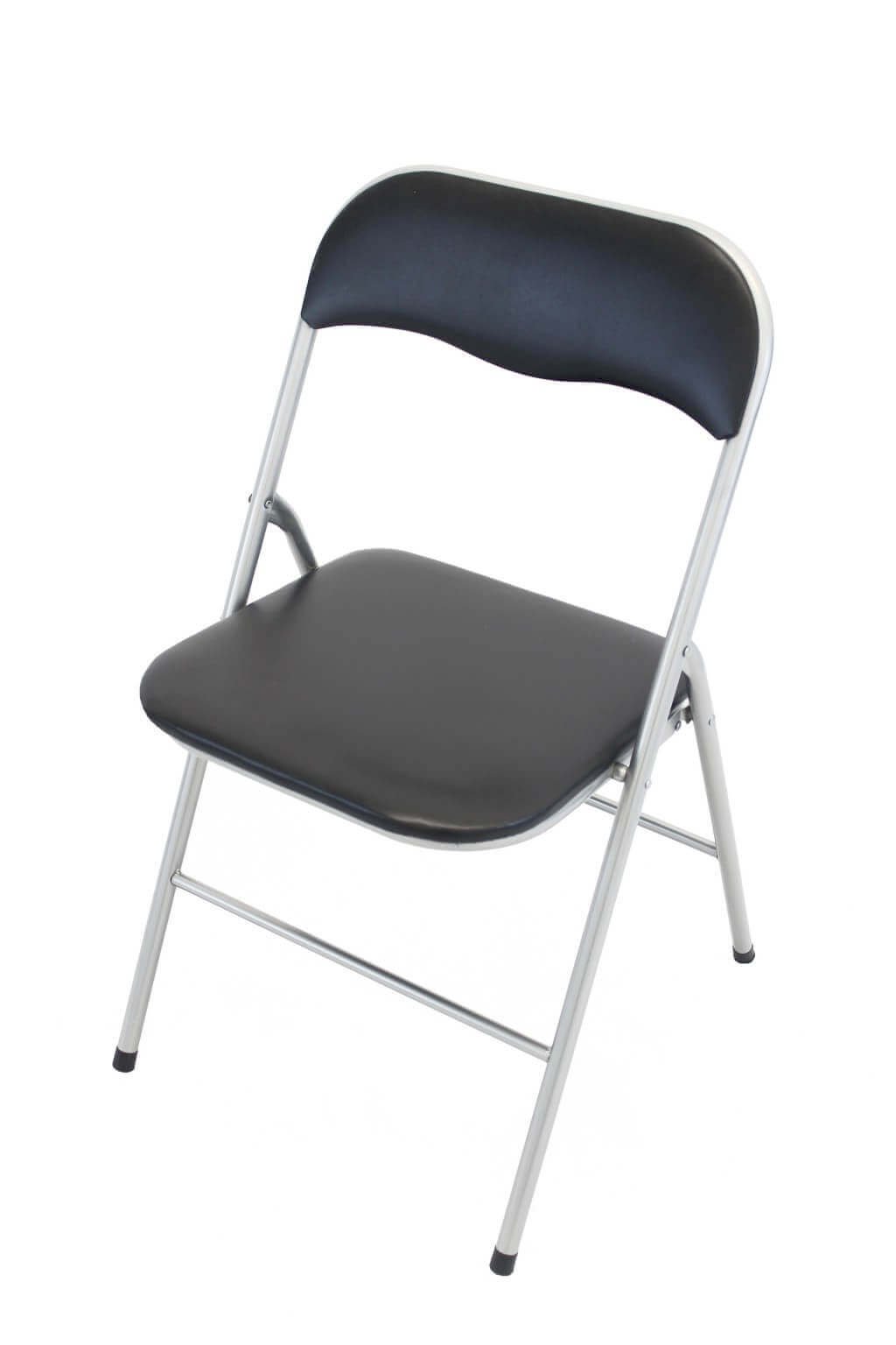 Sedia Pieghevole Salvaspazio in Acciaio,PVC cm 44x45x79 – SLIM