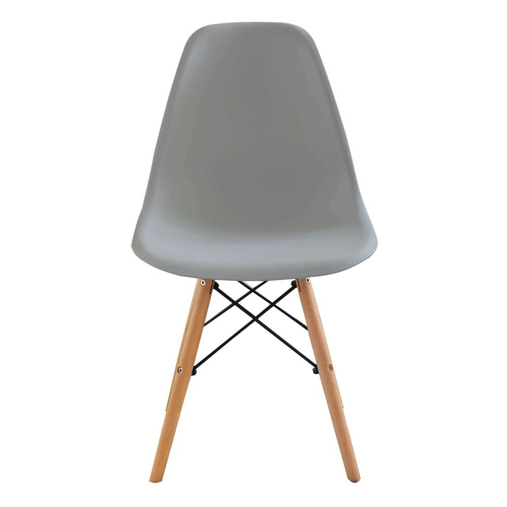 Sedia per Sala da Pranzo scandinava in Legno,Acciaio,Plastica cm 53x47x82 – NOAH