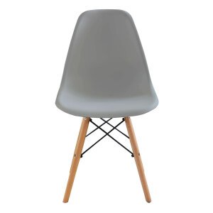 Sedia per Sala da Pranzo scandinava in Legno,Acciaio,Plastica cm 53x47x82 – NOAH