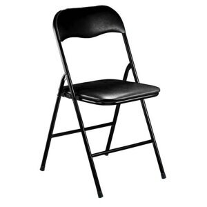 Sedia Pieghevole Salvaspazio in Acciaio,PVC cm 44x45x79 – SLIM