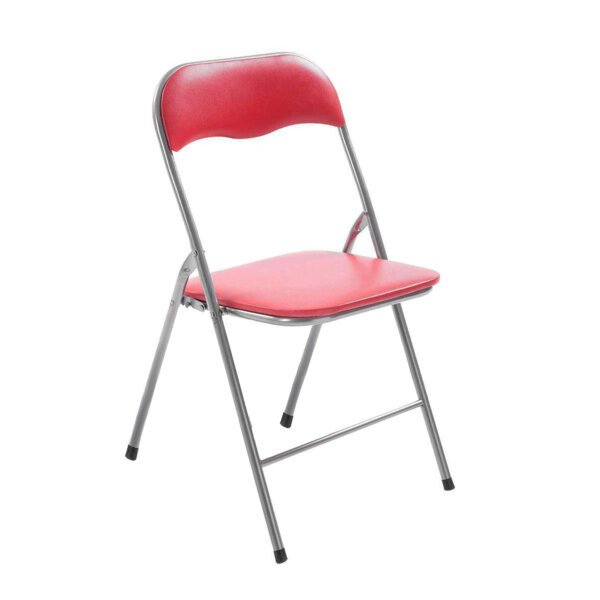 Sedia Pieghevole Salvaspazio in Acciaio,PVC cm 44x45x79 – SLIM