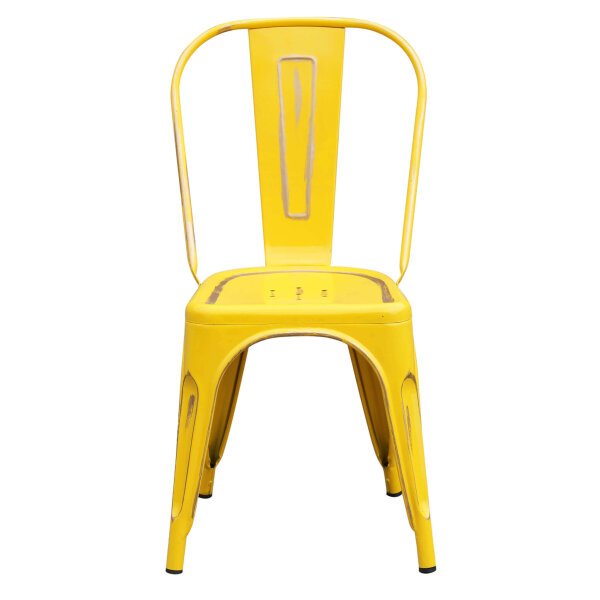 Sedia per Sala da Pranzo Industrial in Acciaio cm 35x45x85 – METAL