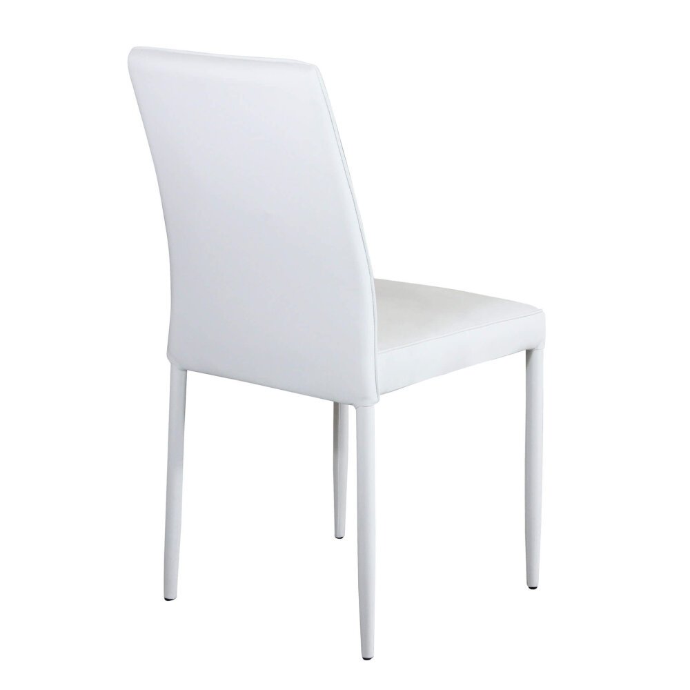 Sedia da Pranzo Moderna in Ecopelle,Acciaio cm 40x44x91,5 – NIGEL