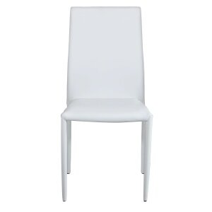 Sedia da Pranzo Moderna in Ecopelle,Acciaio cm 41x43x90 – RACHEL