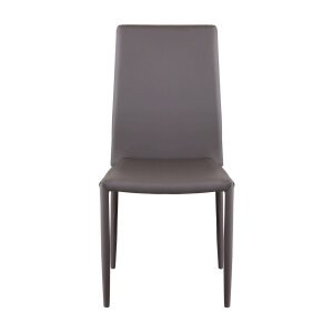 Sedia da Pranzo Moderna in Ecopelle,Acciaio cm 41x43x90 – RACHEL