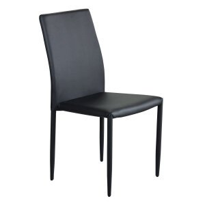 Sedia da Pranzo Moderna in Ecopelle,Acciaio cm 41x43x90 – RACHEL