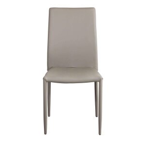 Sedia da Pranzo Moderna in Ecopelle,Acciaio cm 41x43x90 – RACHEL