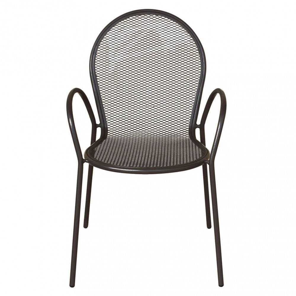 Poltrona da Giardino Impilabile in Acciaio cm 51x61x90 – JOEL