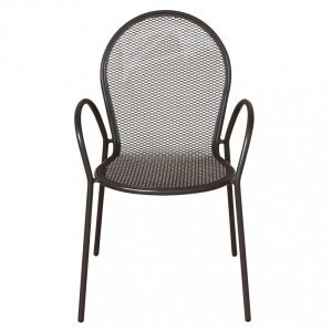 Poltrona da Giardino Impilabile in Acciaio cm 51x61x90 – JOEL