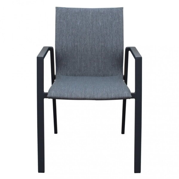 Poltrona da Giardino seduta imbottita in Alluminio,Textilene cm 56x61x84 – TOD