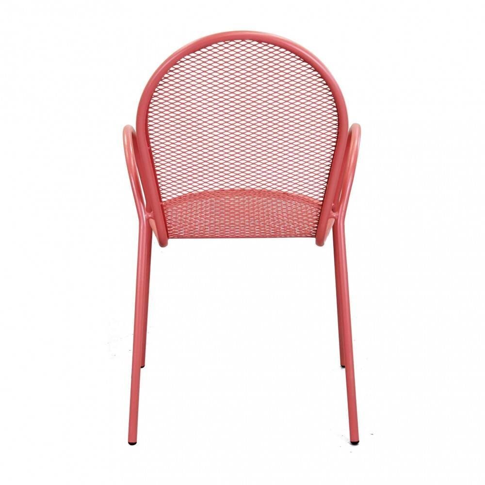 Poltrona da Giardino Impilabile in Acciaio cm 51x61x90 – JOEL