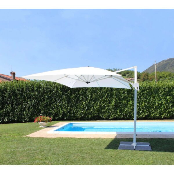 Ombrellone da Giardino decentrato 3×3 in alluminio,poliestere – IVAN