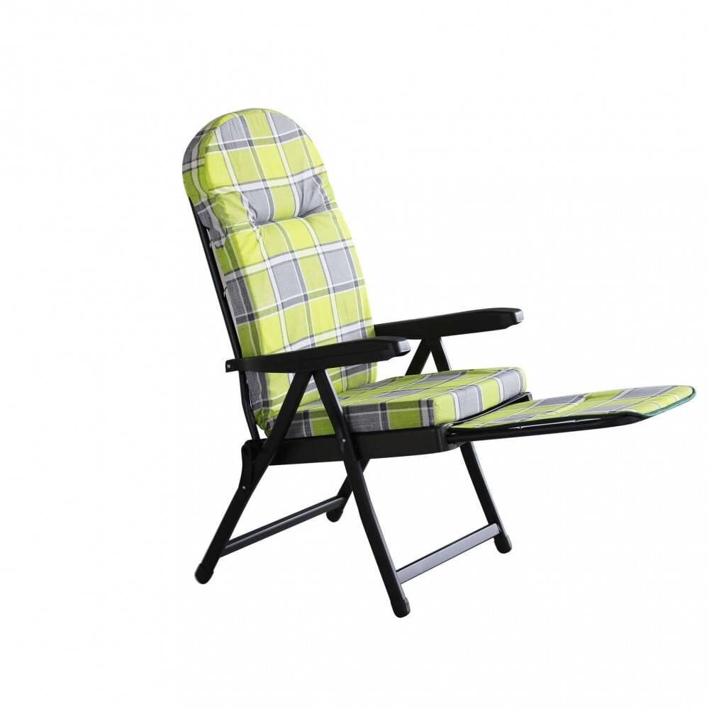 Poltrona Sdraio relax reclinabile in Tessuto cm 155x60x60 – QUENTIN