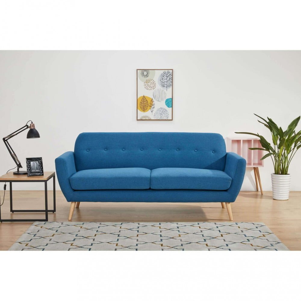Divano tre posti Scandinavo in Tessuto cm 193x79x86 – SILENTE