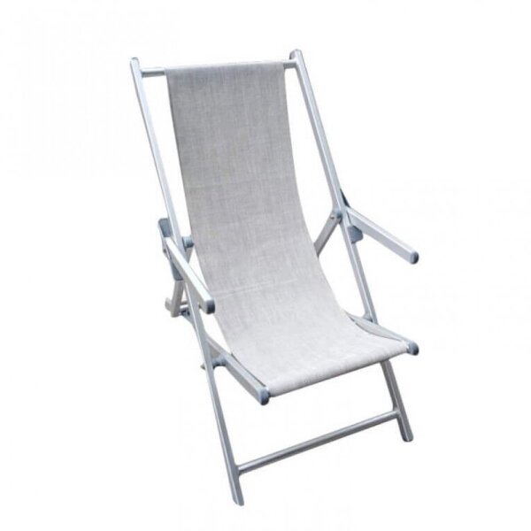 Sdraio mare prendisole Pieghevole in Alluminio,Textilene cm 98×67,5×106 – BURT