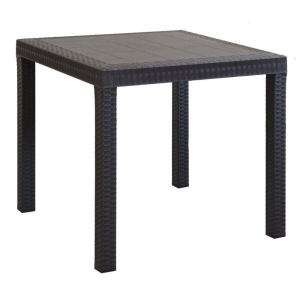 Tavolo da Giardino Quadrato in wicker cm 80×80 – WADE