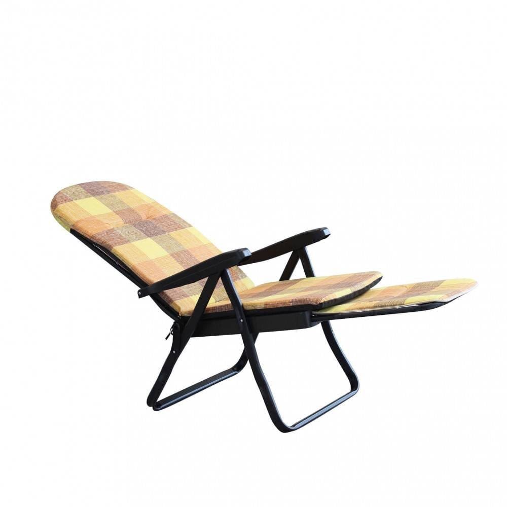 Poltrona Sdraio relax reclinabile in Tessuto cm 155x60x60 – QUENTIN