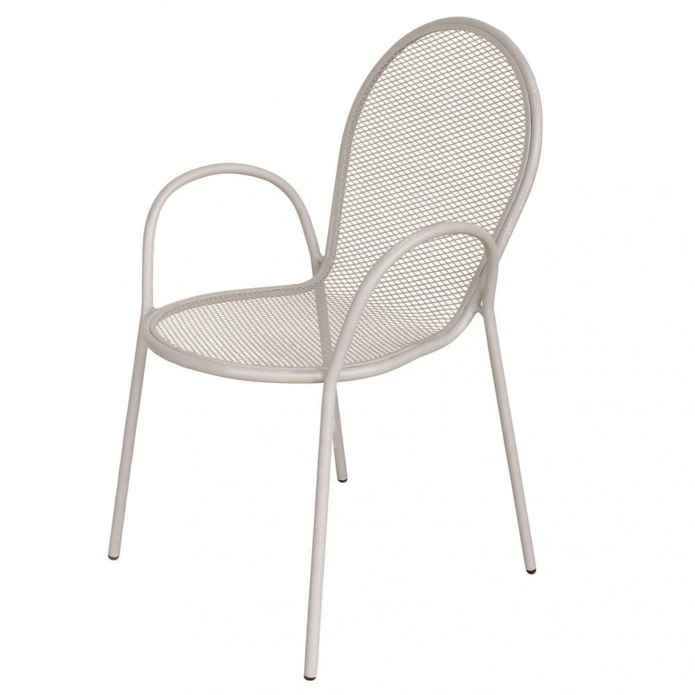 Poltrona da Giardino Impilabile in Acciaio cm 51x61x90 – JOEL
