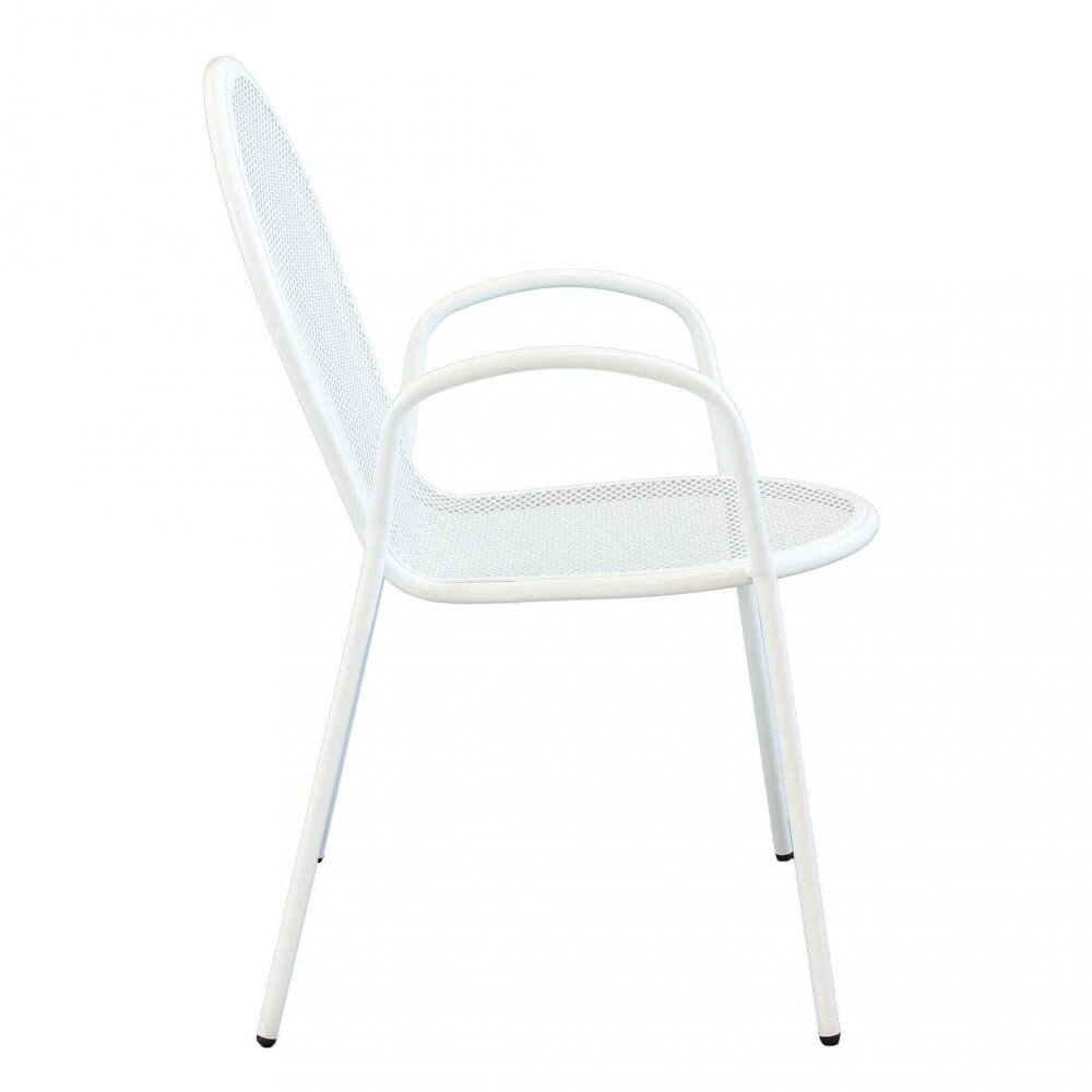 Poltrona da Giardino Impilabile in Acciaio cm 51x61x90 – JOEL