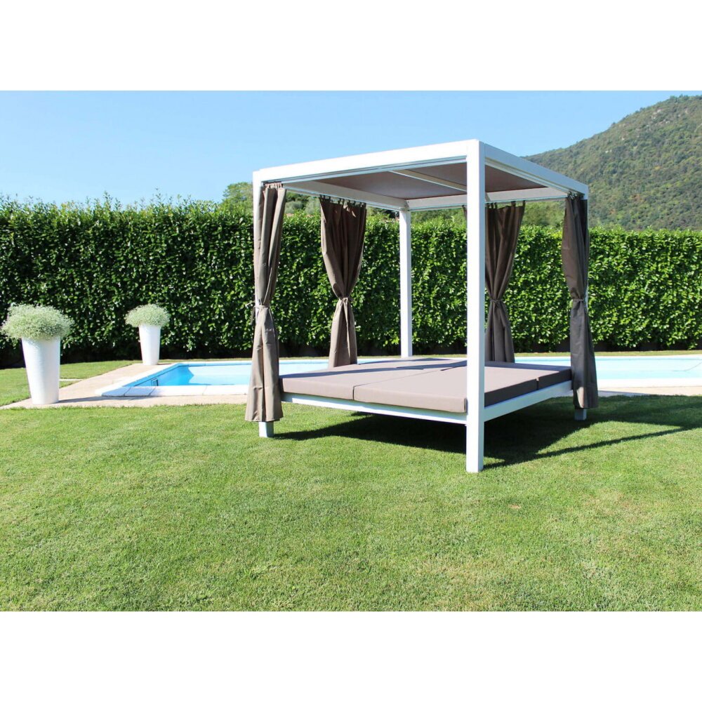 Gazebo Letto in Alluminio cm 209×188,5×206 – RICH
