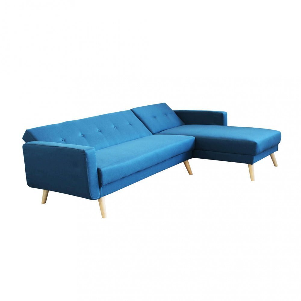 Divano Letto con penisola in Tessuto cm 176x84x84 – JAMES