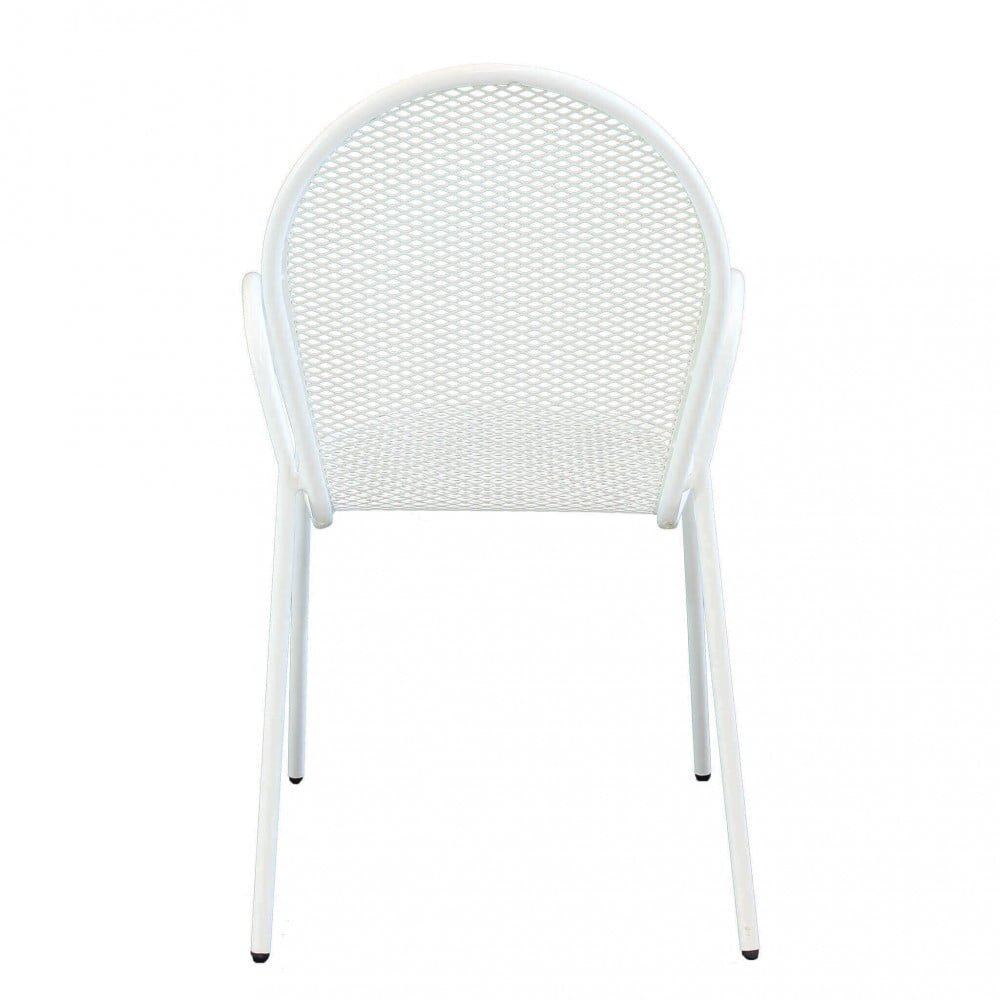 Poltrona da Giardino Impilabile in Acciaio cm 51x61x90 – JOEL