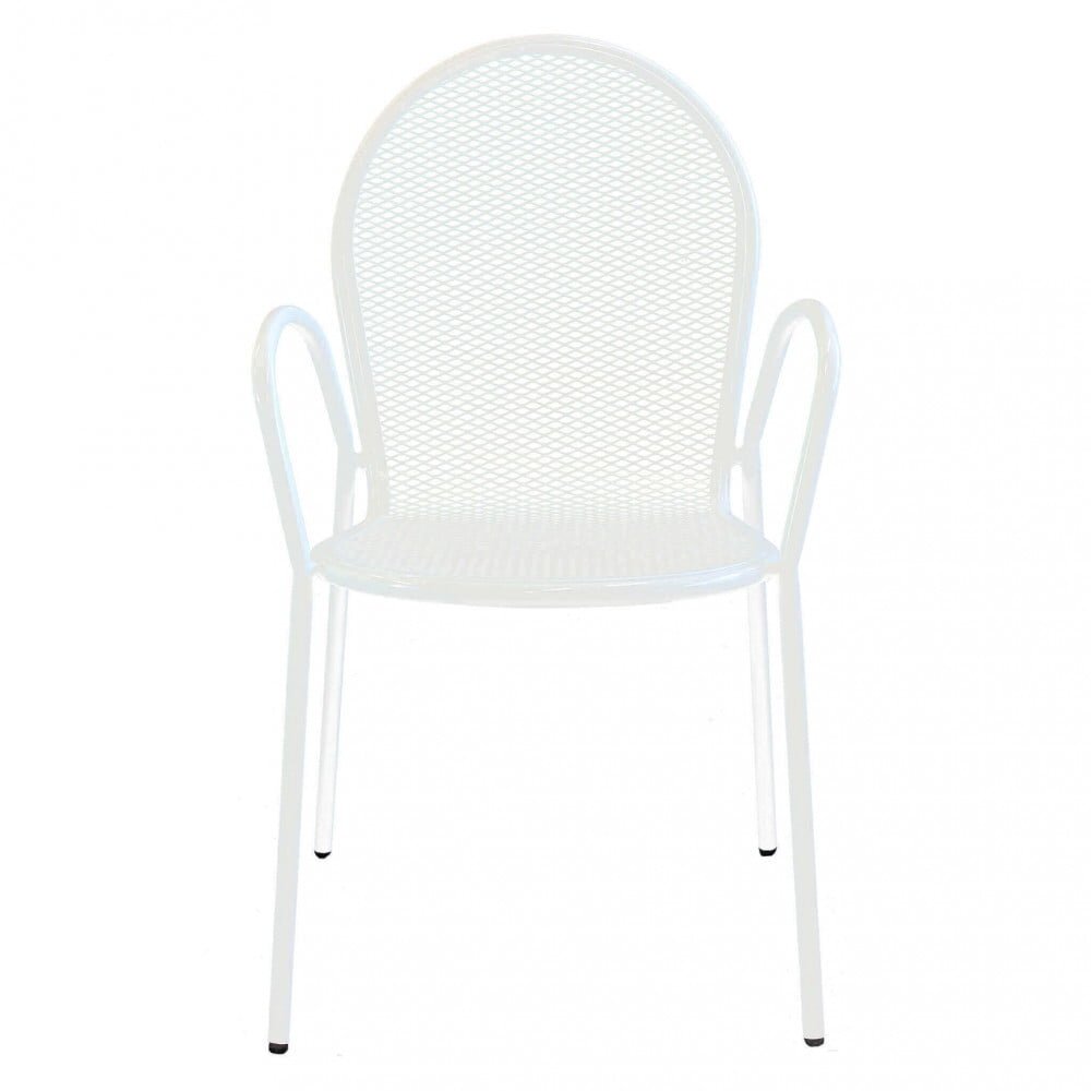 Poltrona da Giardino Impilabile in Acciaio cm 51x61x90 – JOEL