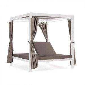 Gazebo Letto in Alluminio cm 209×188,5×206 – RICH
