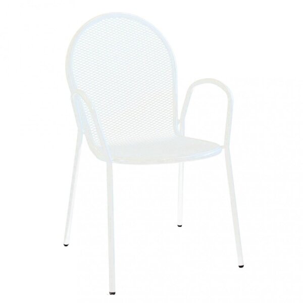 Poltrona da Giardino Impilabile in Acciaio cm 51x61x90 – JOEL
