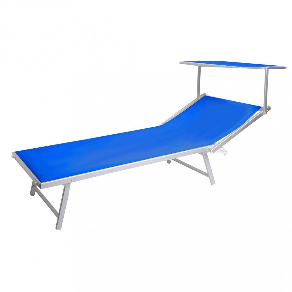 Lettino prendisole XL in Alluminio,Textilene cm 213x85x40 – KODY