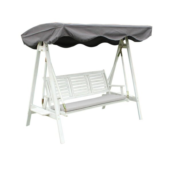 Dondolo da Giardino 3 posti in Legno,Acacia cm 206x130x200 – NOLL