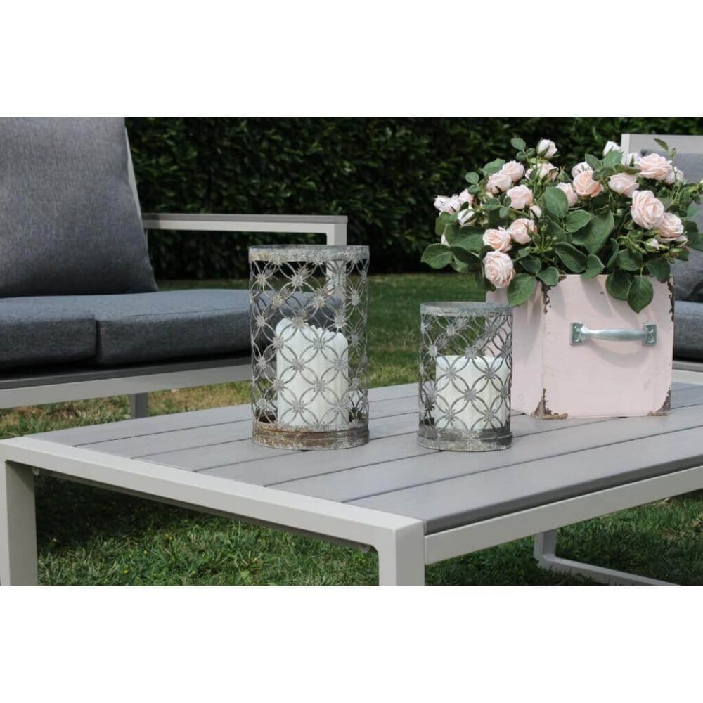 Salotto da Giardino 4 posti con cuscini in Alluminio,Polywood – ANTHONY