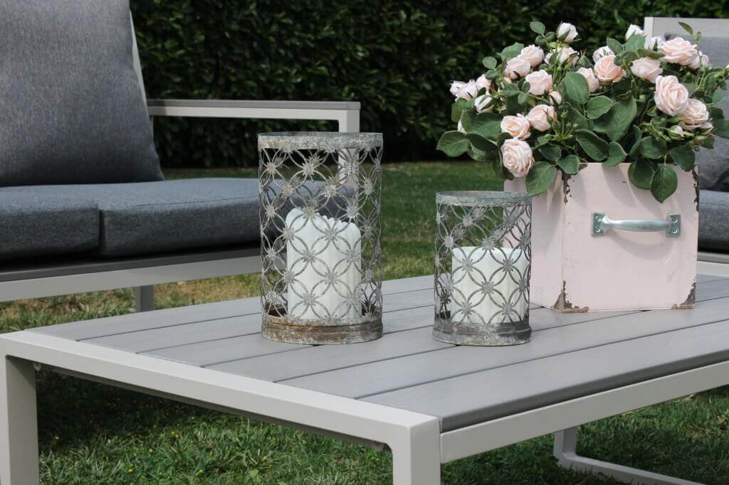 Salotto da Giardino 4 posti con cuscini in Alluminio,Polywood – ANTHONY