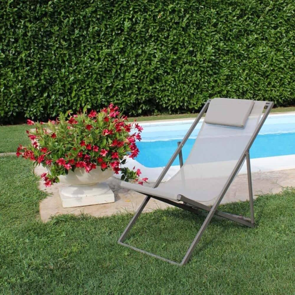 Sdraio Pieghevole in acciaio cm 98x55x75 – LEX
