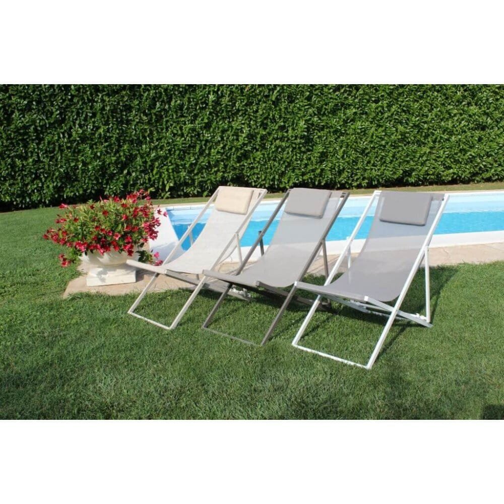 Sdraio Pieghevole in acciaio cm 98x55x75 – LEX