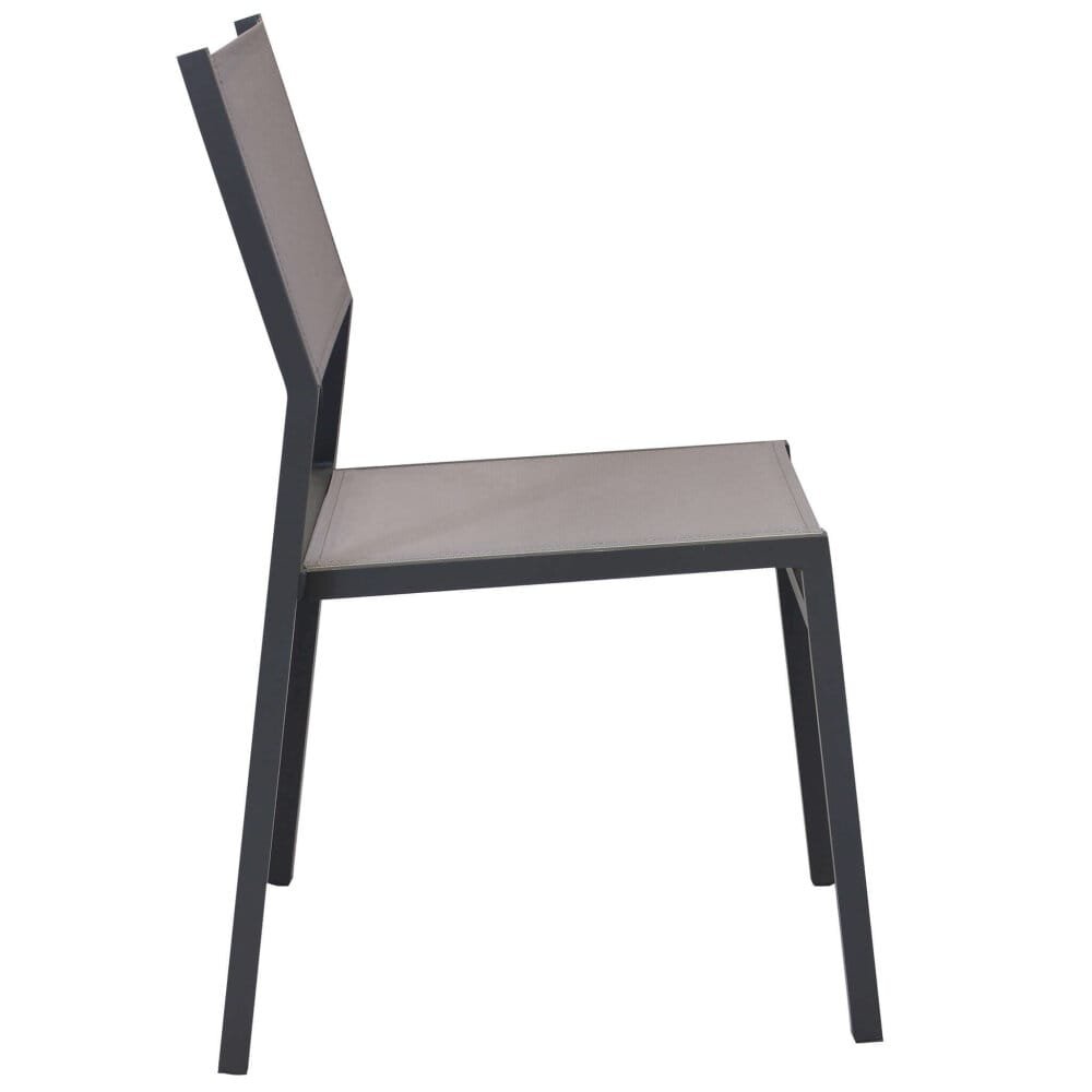 Sedia da Giardino Impilabile in Alluminio,Textilene cm 46x57x85 – LEX