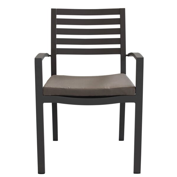 Poltrona da Giardino Impilabile in Alluminio cm 55,5x61x85 – DAVID