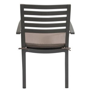 Poltrona da Giardino Impilabile in Alluminio cm 55,5x61x85 – DAVID