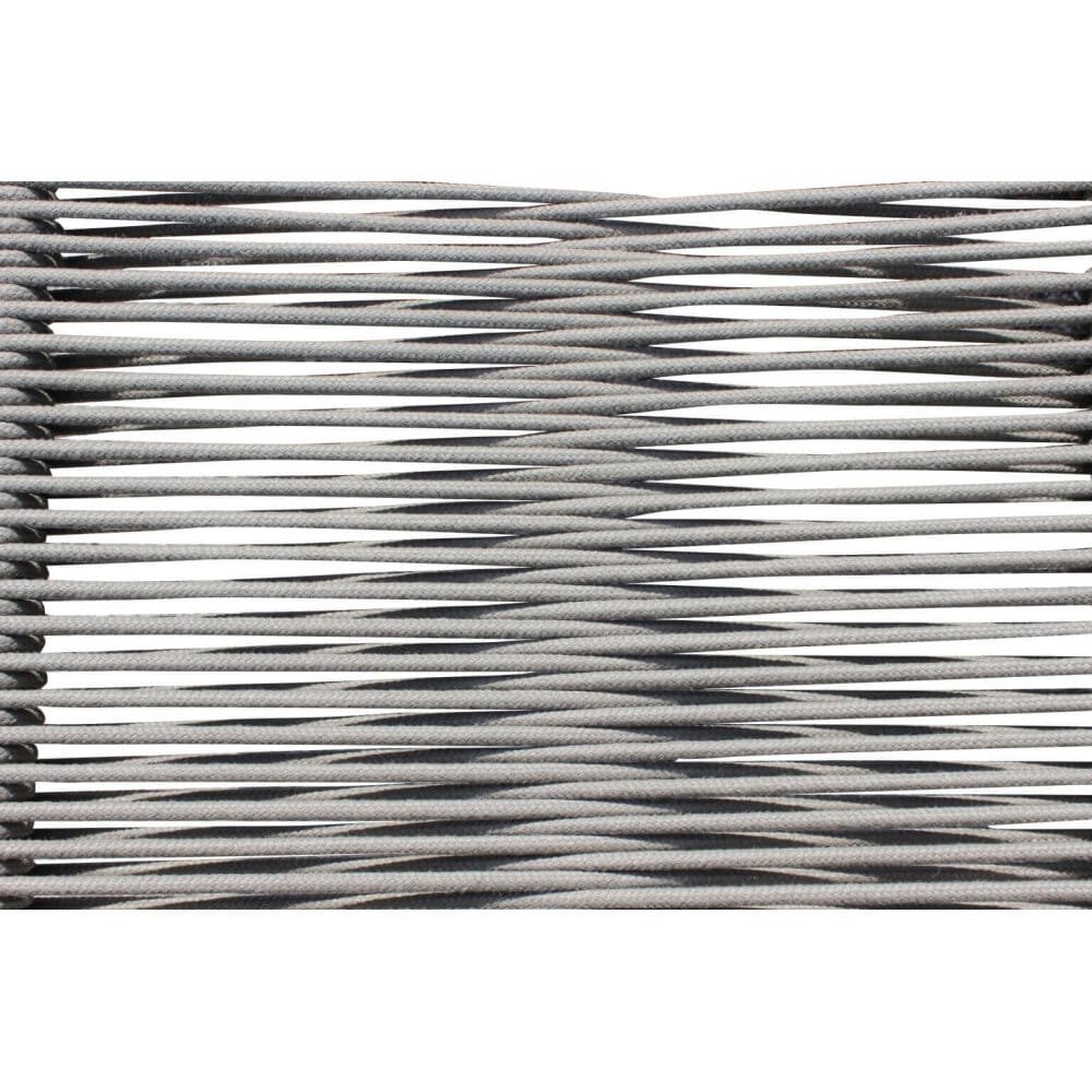 Poltrona da Giardino Impilabile in Alluminio,Corda cm 55x60x87 – WALTER