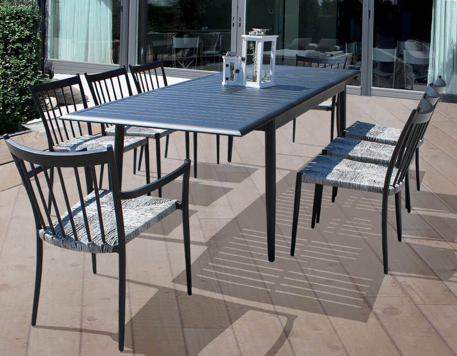 4155-ANTR_AT804155-ANTR_5.jpeg Poltrona da Giardino Impilabile in Alluminio,Wicker cm 55x57x86 – BURTON