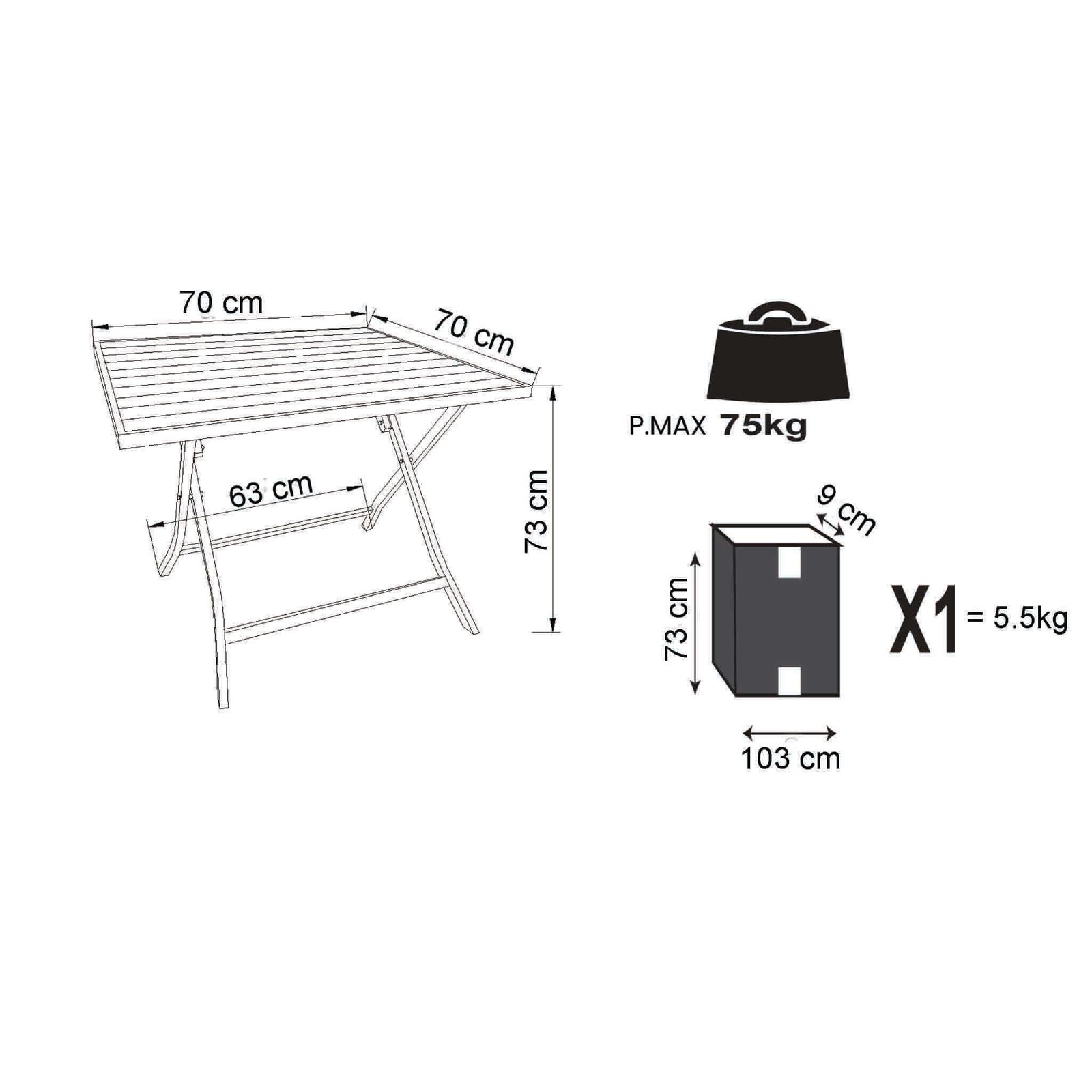 4158_AT804158-BIAN_7.jpeg Tavolo da Giardino Pieghevole Salvaspazio 70×70 – DANIEL