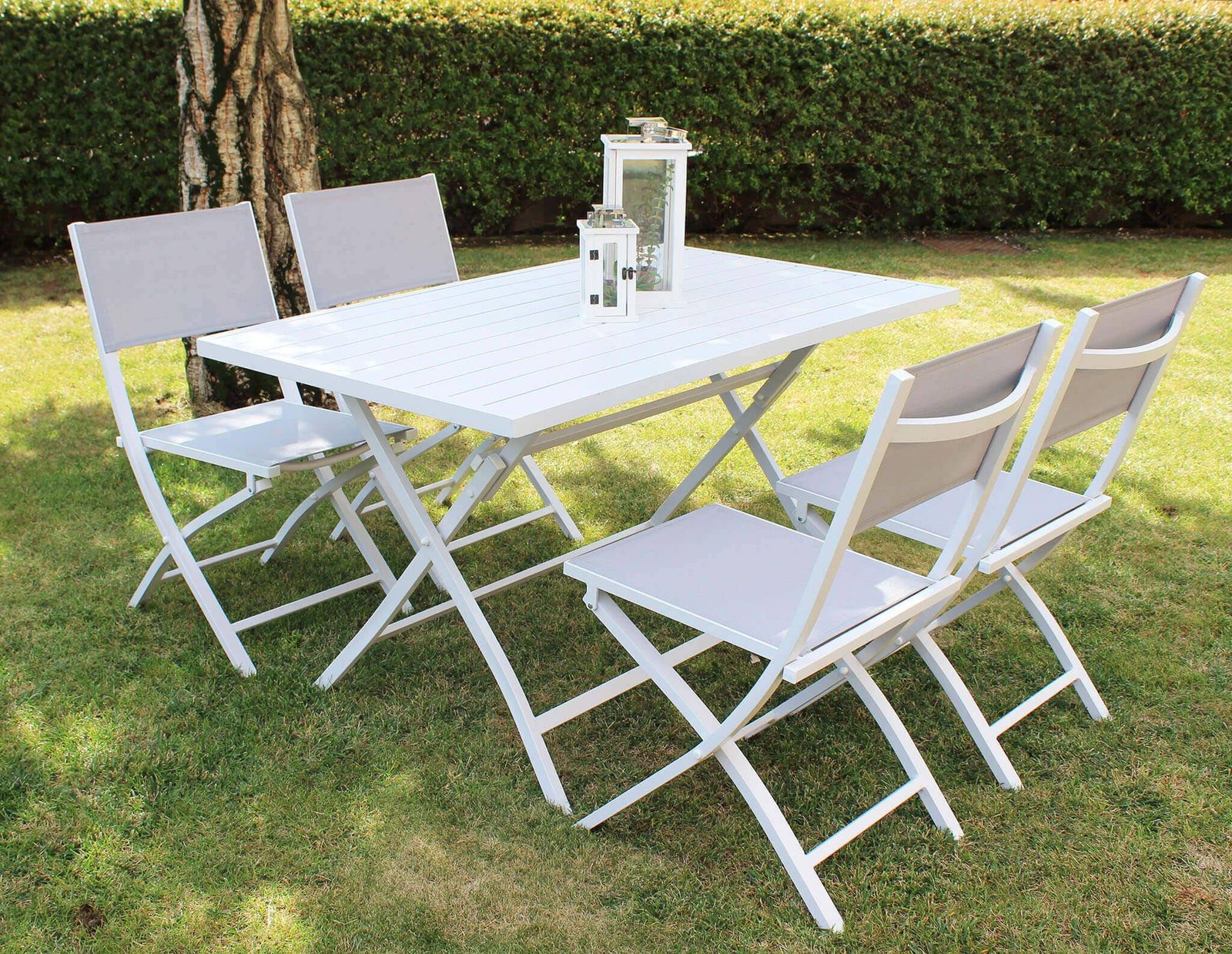 Sedia da Giardino Pieghevole in Alluminio,Textilene cm 58x46x85 – NIVEK