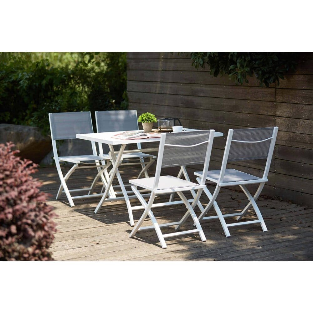 Sedia da Giardino Pieghevole in Alluminio,Textilene cm 58x46x85 – NIVEK