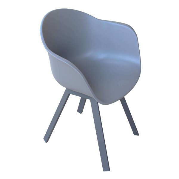 Poltrona da Giardino in Plastica,Alluminio cm 63x55x79 – CLARK