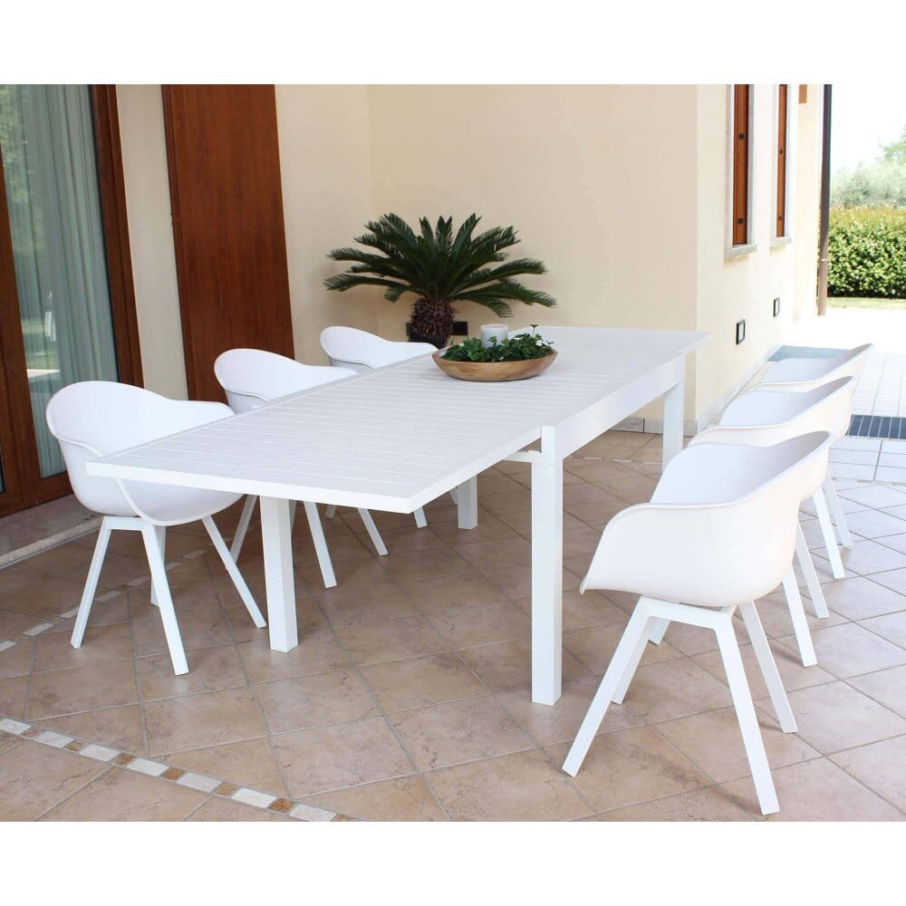 Poltrona da Giardino in Plastica,Alluminio cm 63x55x79 – CLARK
