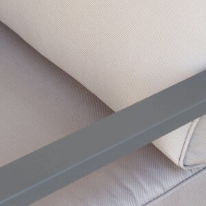 Salotto da Giardino 4 posti in Alluminio cm 184x70x64 – LEX