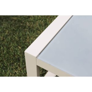 Salotto da Giardino 4 posti con Tavolino in Alluminio – DAVID