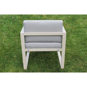 Salotto da Giardino 4 posti con Tavolino in Alluminio – DAVID